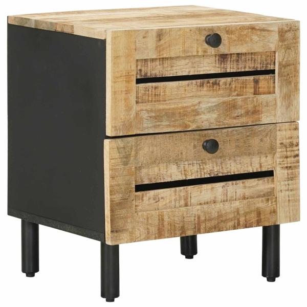 Nachttisch Natur 40 x 33 x 46 cm Massivholz Mango