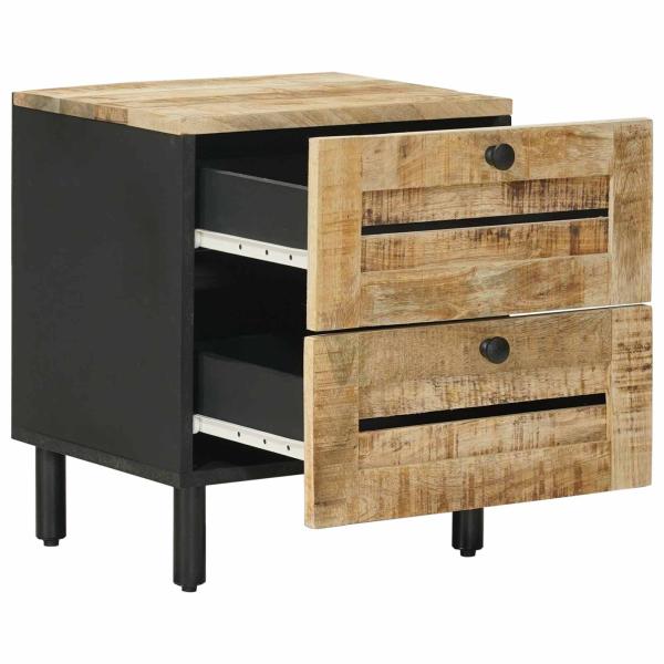 Nachttisch Natur 40 x 33 x 46 cm Massivholz Mango