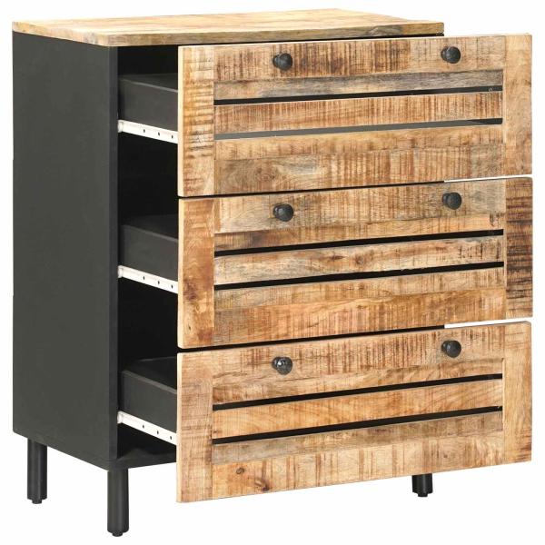 Stauraumschränke 60 x 33 x 75 cm Massivholz Mango Natur
