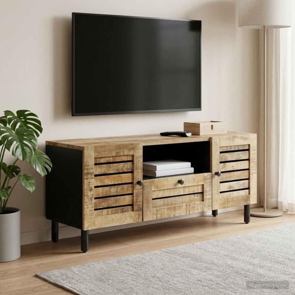 ARDEBO.de - Stauraumschränke Natur 105 x 33 x 46 cm Massivholz Mango