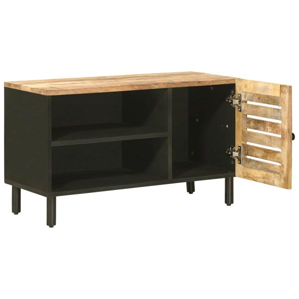 Stauraumschr?nke Natur 80 x 33 x 46 cm Massivholz Mango
