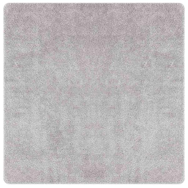 Anti-Rutsch Shaggy Teppich Grau 120 x 120 cm PP
