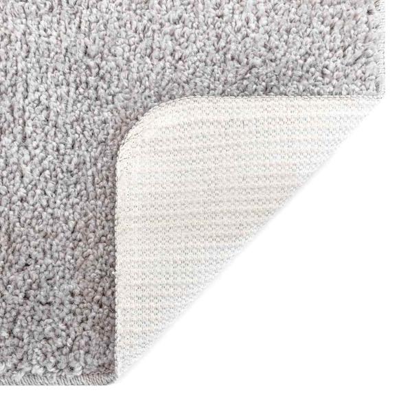 Anti-Rutsch Shaggy Teppich Grau 120 x 120 cm PP