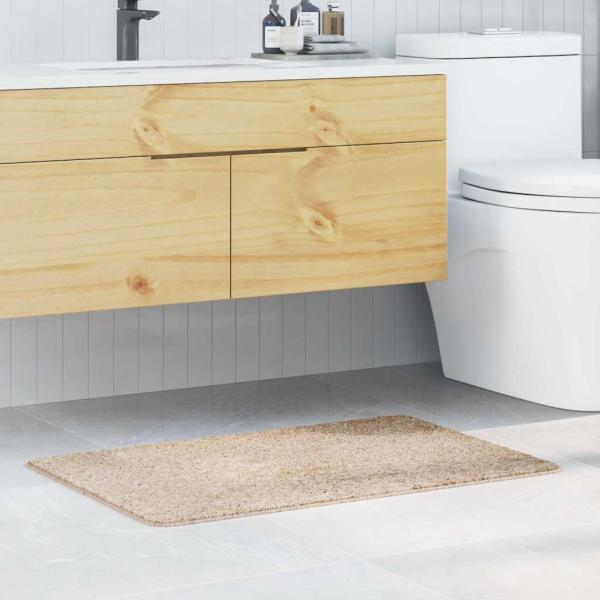 ARDEBO.de - Rutschfeste Badmatte Creme 60 x 90 cm PP