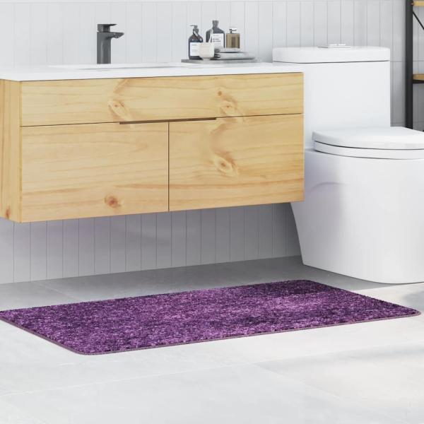 ARDEBO.de - Rutschfeste Badmatte Lila 70 x 120 cm PP