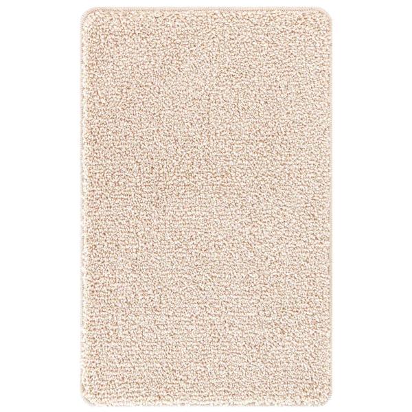 Anti-Rutsch Badematten-Set 3 stk. Creme 50 x 80 cm PP