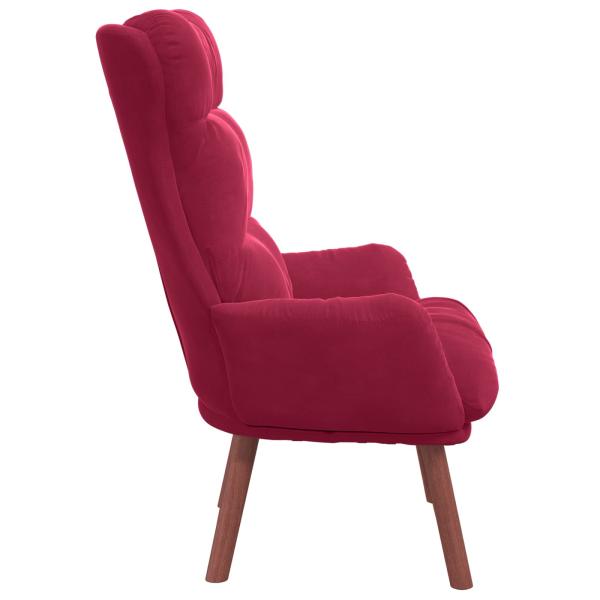Sessel Weinrot 69 x 74 x 93 cm Samt