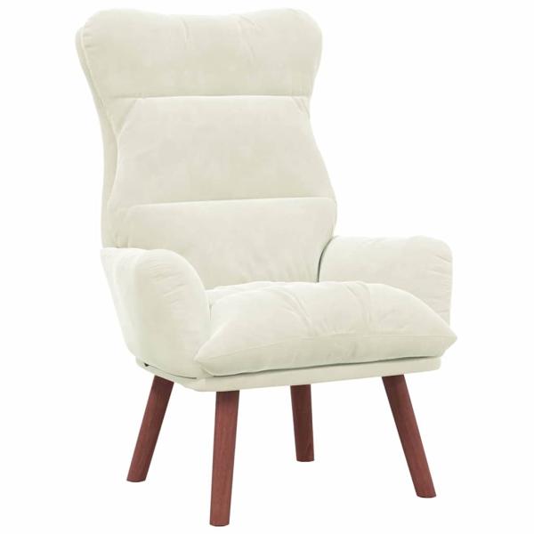 Sessel Creme 69 x 74 x 93 cm Samt