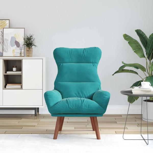 Sessel Türkis 69 x 74 x 93 cm Samt
