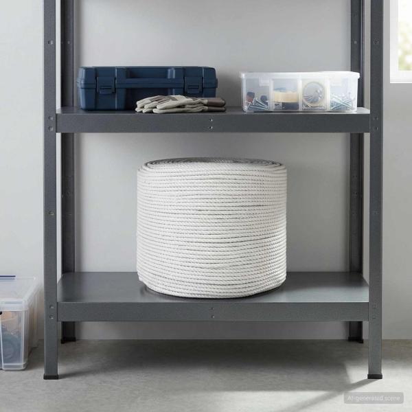 ARDEBO.de - Baumwollseil 8 mm 100 m Weiß 100% Baumwolle