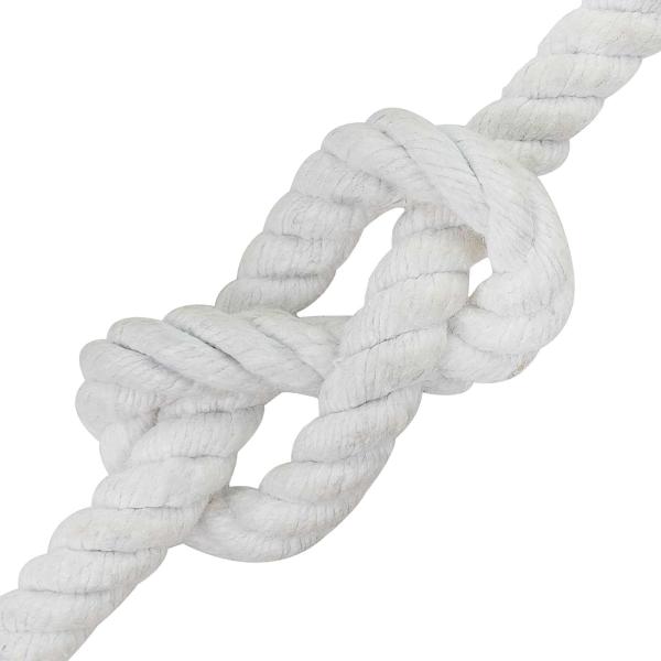 Baumwollseil 12 mm 50 m Weiß 100% Baumwolle