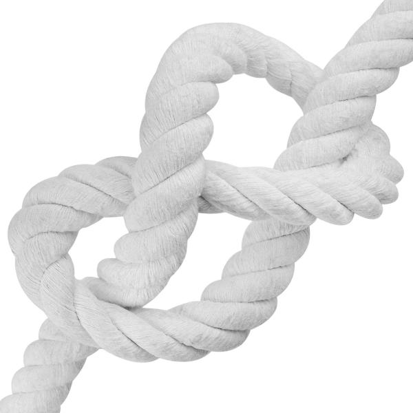 Baumwollseil 36 mm 10 m Weiß 100% Baumwolle