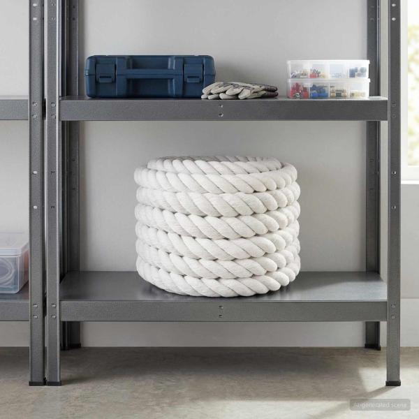 ARDEBO.de - Baumwollseil 40 mm 5 m Weiß 100% Baumwolle