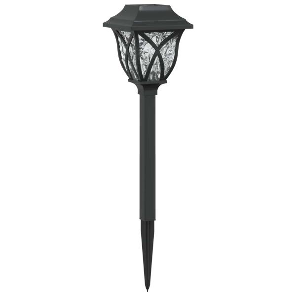 Außen Solarlichter mit Erdnagel 12 Stk. Warmes Weiß 42 cm PP