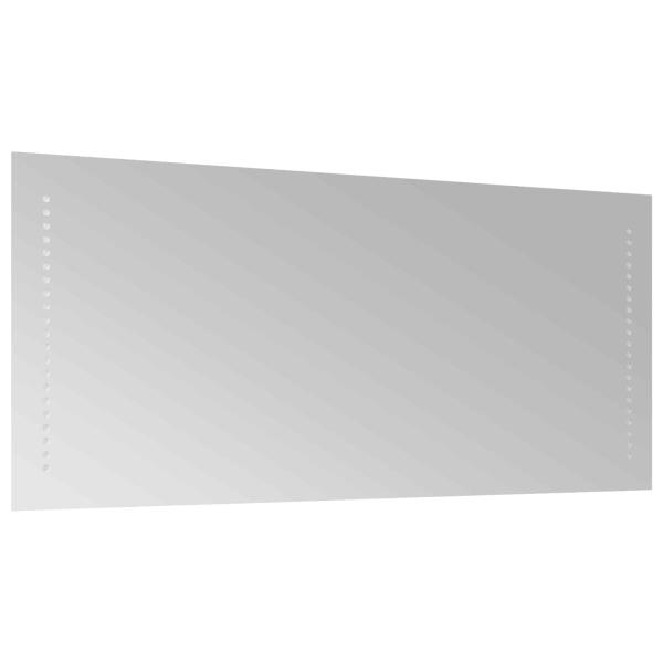 LED-Badezimmerspiegel Transparent 90 x 40 cm Gehärtetes Glas