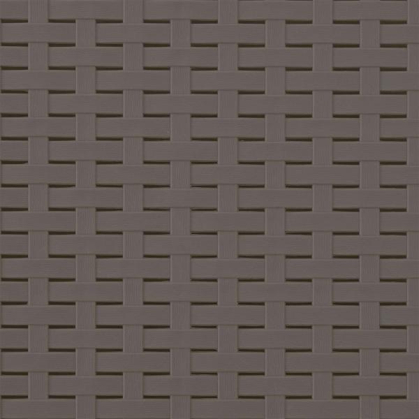 1-Sitzer Sessel mit Kissen Rattan-Look PP Hellgrau