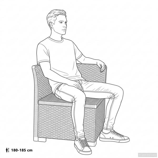 3-Sitzer Garten Sofa mit Kissen Rattan-Look PP Weiß