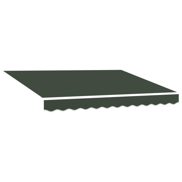 Ersatzbespannung für Markise 329 x 245 cm Dunkelgrün Polyester