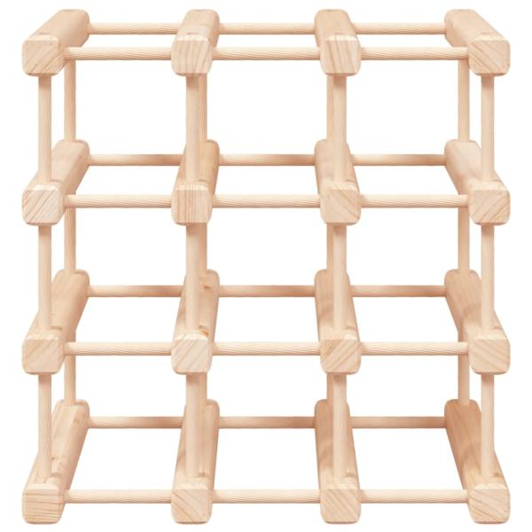 Weinregal für 12 Flaschen 36x23x36 cm Massivholz Kiefer