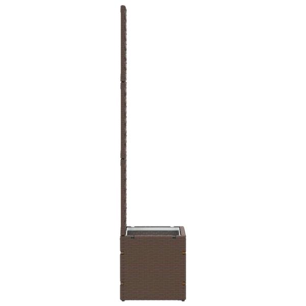 Garten-Spalier-Pflanzer Braun 35 x 30 x 135 cm Metall