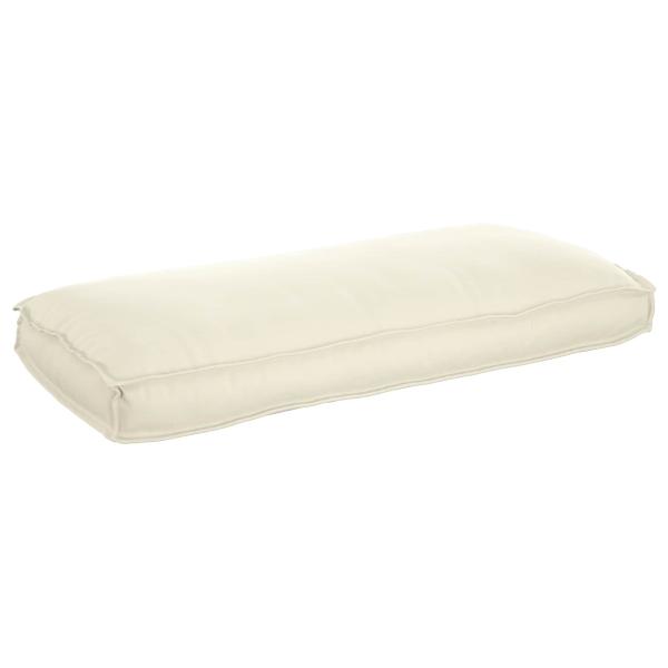Kissen Oxford-Stoff Creme 120 x 50 x 12 cm