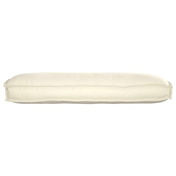 Kissen Oxford-Stoff Creme 120 x 50 x 12 cm