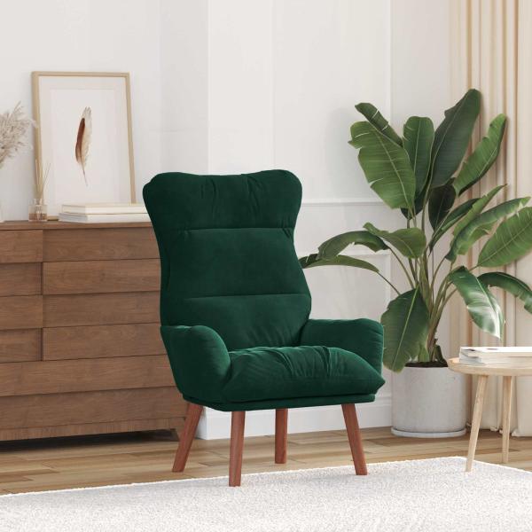 ARDEBO.de - Sessel Dunkelgrün 69 x 74 x 93 cm Samt
