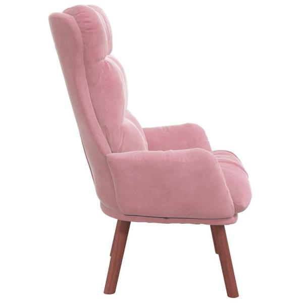 Sessel Rosa 69 x 74 x 93 cm Samt