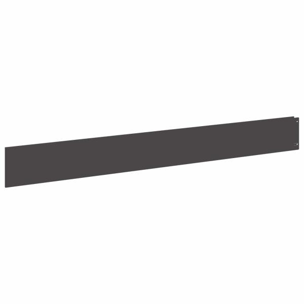 Rasenkante 20 stk. 100 x 12 cm Stahl Schwarz