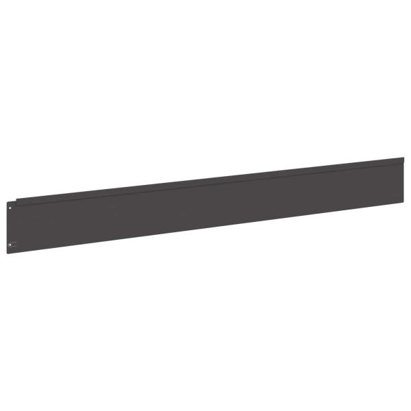 Rasenkante 20 stk. 100 x 12 cm Stahl Schwarz