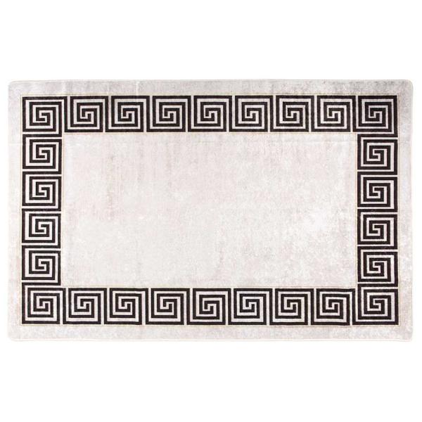 ARDEBO.de - Teppich Waschbar 160x230 cm Hellbeige