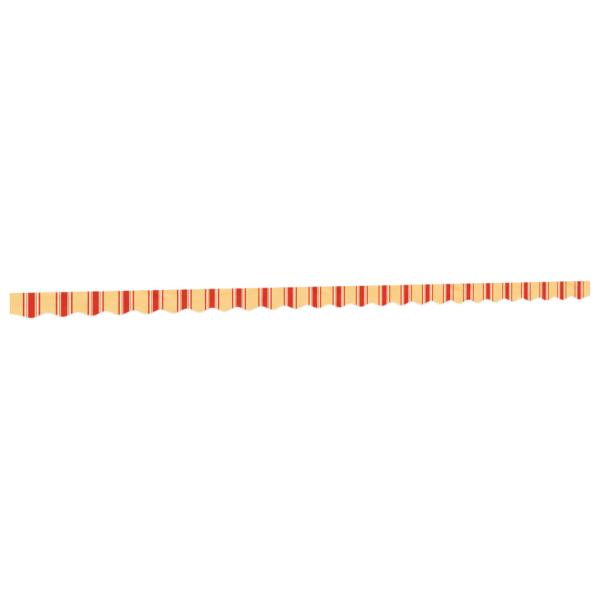 Markisenvolant Gelb und Orange Gestreift 6 m