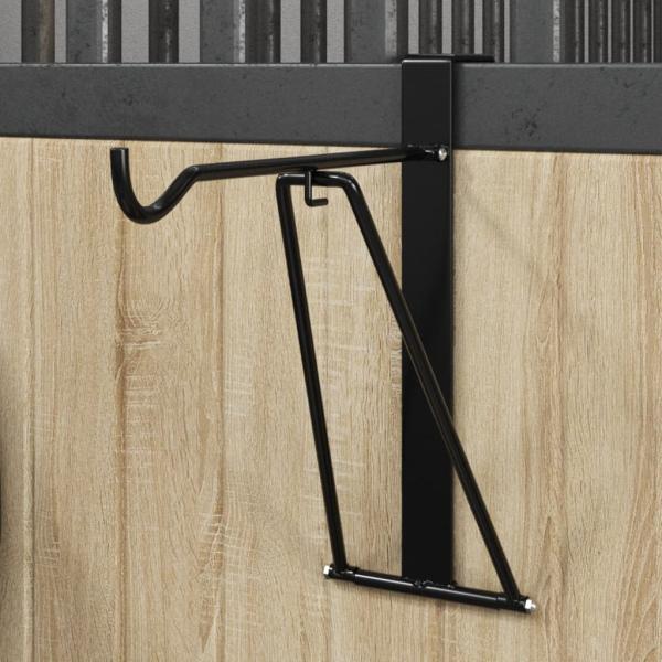 ARDEBO.de - Sattelhalter Klappbar Tragbar Schwarz Stahl