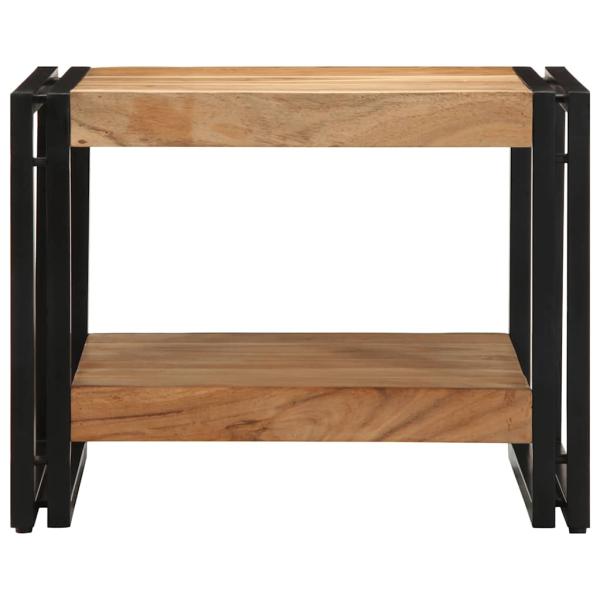 Couchtisch 50x50x38 cm Massivholz Akazie