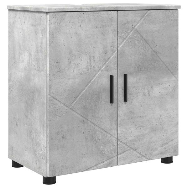 Badezimmermöbel-Set 5 stk. Beton Grau 61 x 35 x 64 cm