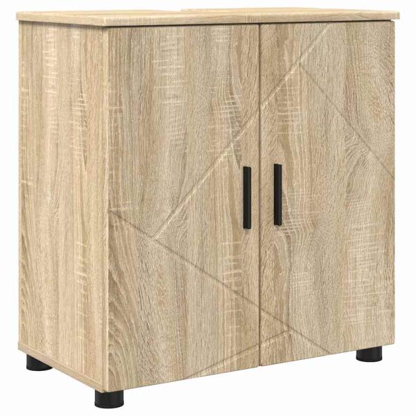Badezimmermöbel-Set 4 stk. Sonoma-Eiche 61 x 35 x 64 cm