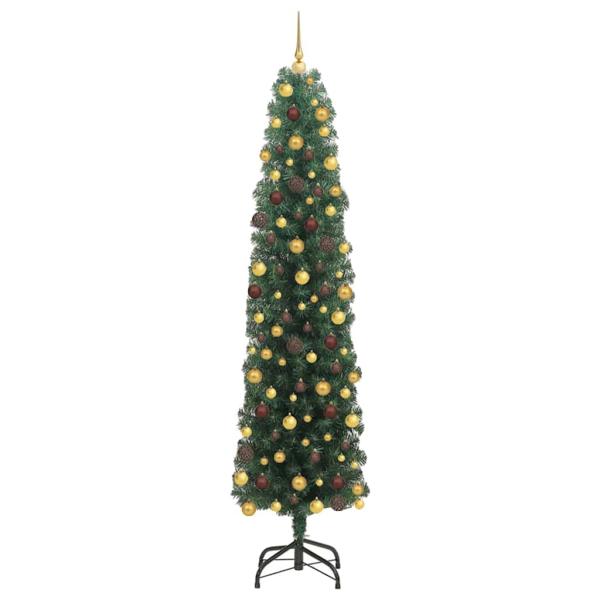 Künstlicher Weihnachtsbaum mit 300 LEDs mit Ständer Grün 180 cm