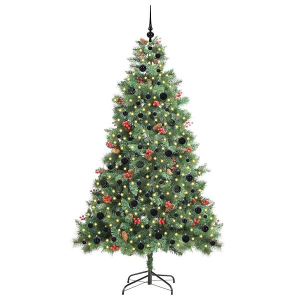 Künstlicher Weihnachtsbaum Grün 210 cm PVC und Metall