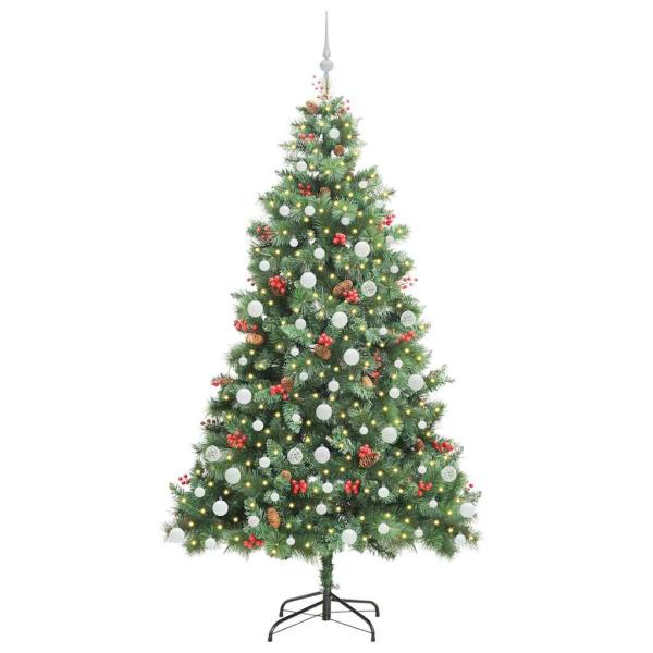 Künstlicher Weihnachtsbaum Grün 210 cm PVC und Metall