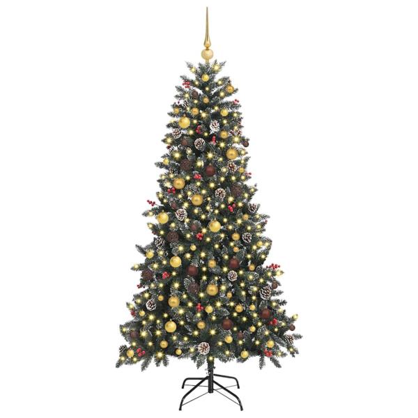 Künstlicher Weihnachtsbaum Grün 210 cm PVC, Plastik und Stahl