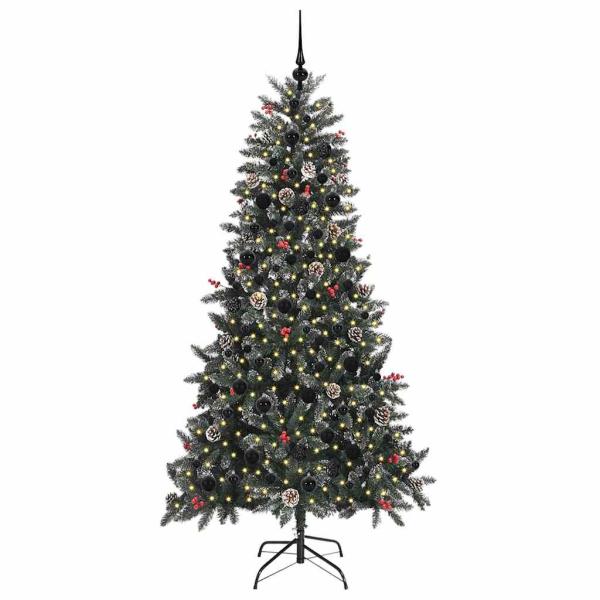 Künstlicher Weihnachtsbaum Grün 210 cm PVC, Plastik und Stahl