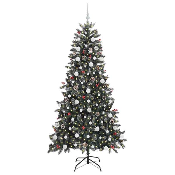 Künstlicher Weihnachtsbaum Grün 210 cm PVC, Plastik und Stahl