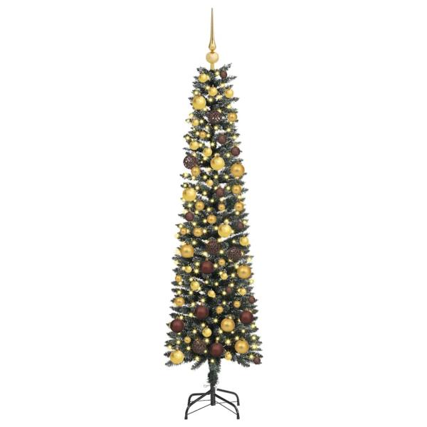 Künstlicher Weihnachtsbaum mit 300 LEDs mit Ständer Grün 180 cm