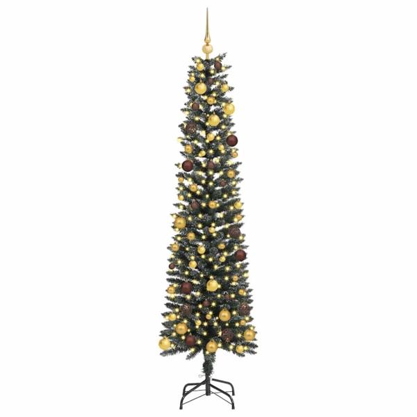 Künstlicher Weihnachtsbaum mit 300 LEDs mit Ständer Grün 210 cm