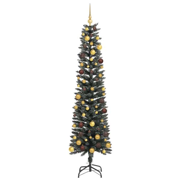 Künstlicher Weihnachtsbaum mit 300 LEDs mit Ständer Grün 210 cm