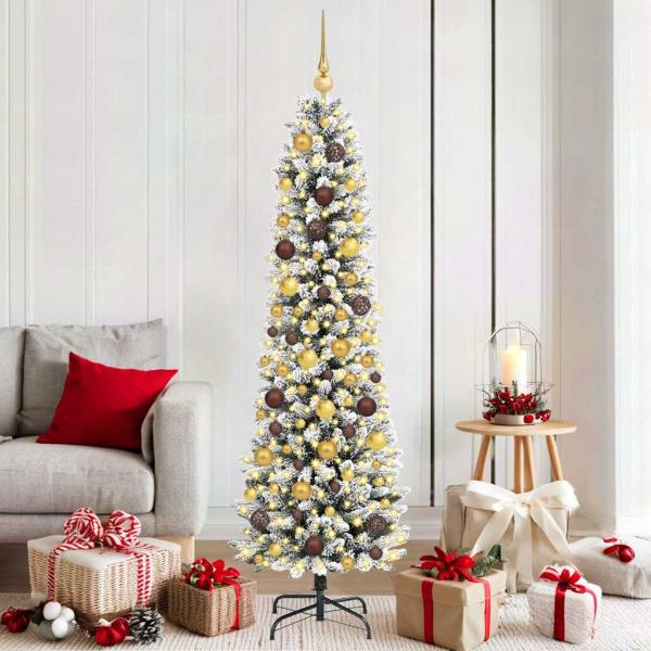 ARDEBO.de - Künstlicher Weihnachtsbaum Weiß 180 cm