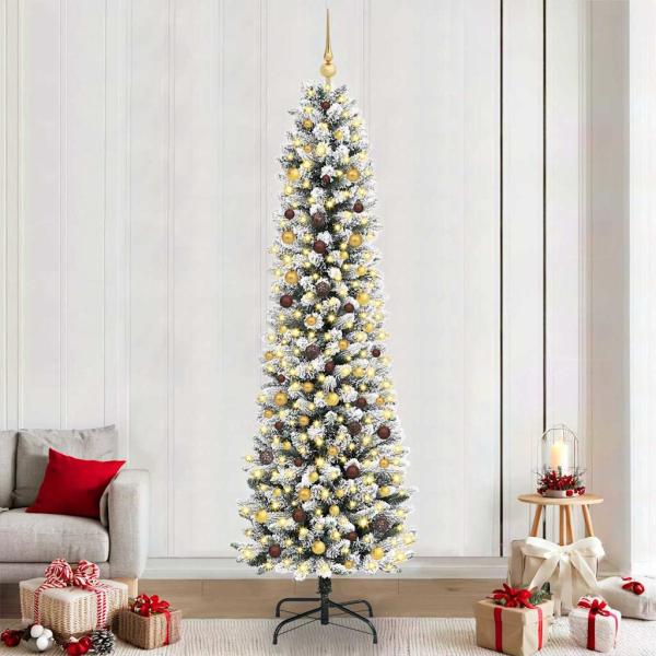 ARDEBO.de - Künstlicher Weihnachtsbaum Weiß 240 cm