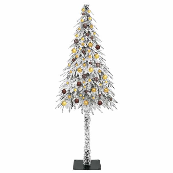 Weihnachtsbaum mit 300 LEDs Weiß 210 cm PE und Stahl