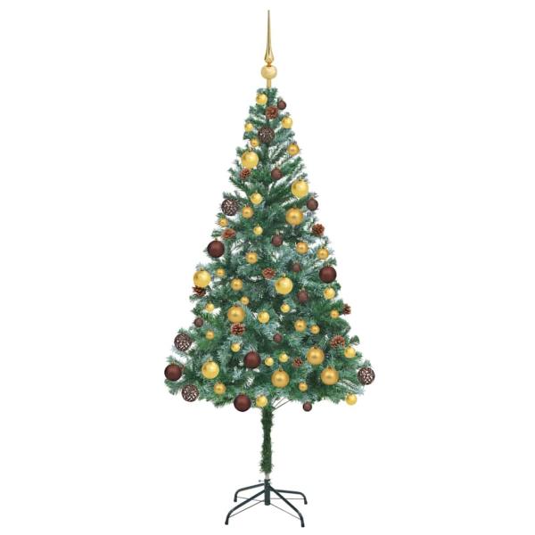 Künstlicher Weihnachtsbaum Grün 180 cm PVC und Stahl