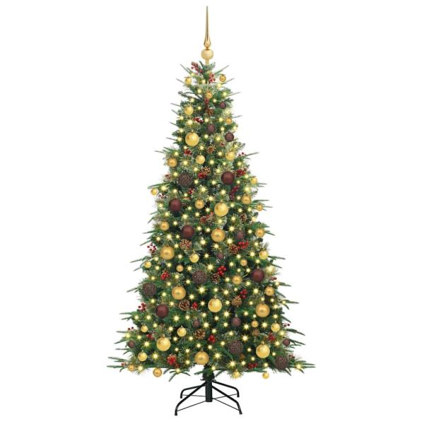 Künstlicher klappbarer Weihnachtsbaum Grün 180 cm PE und PVC